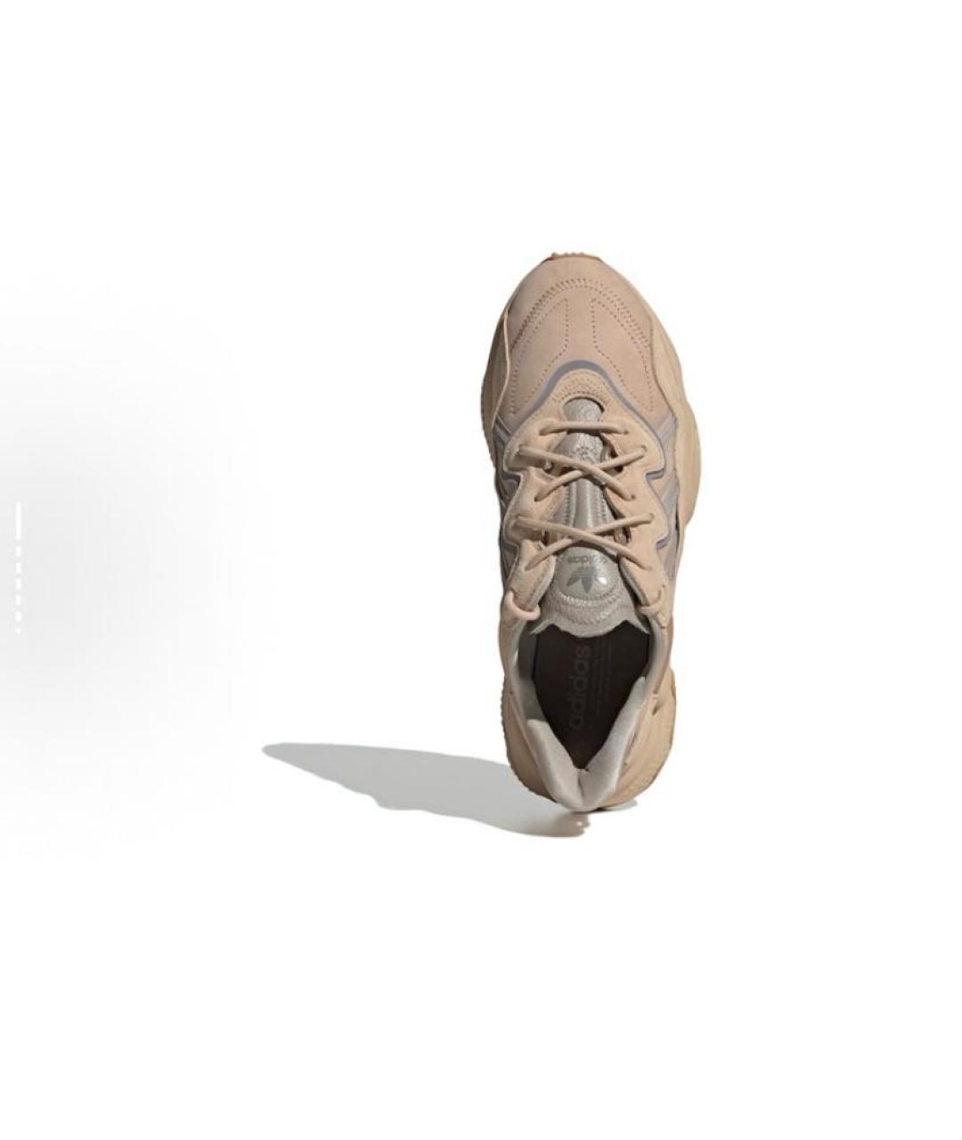 ADIDAS Бежевые замшевые низкие кроссовки / кеды, фото 5