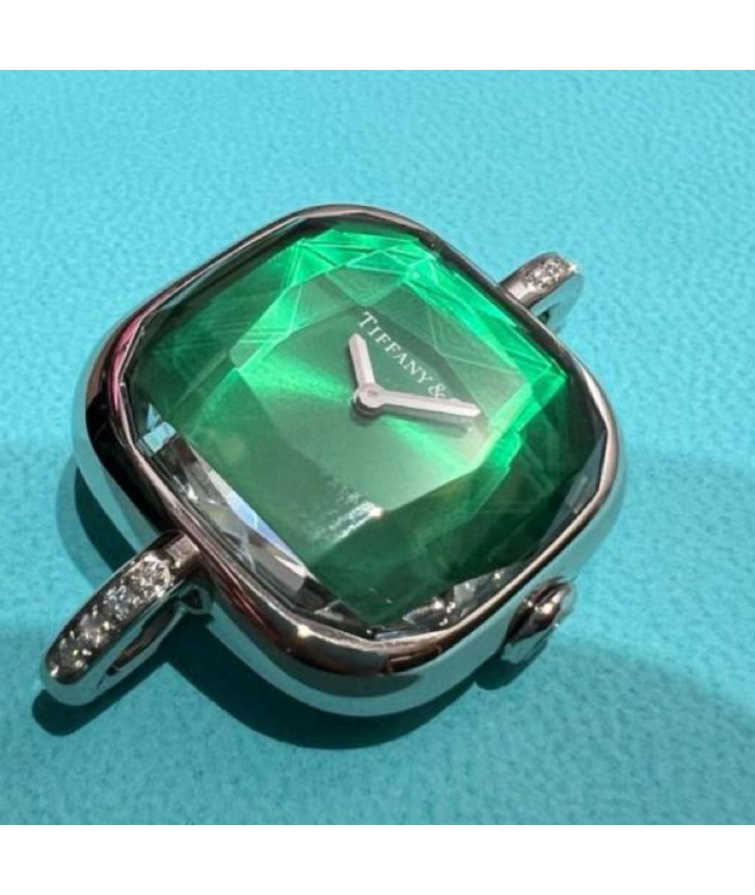 TIFFANY&CO Зеленые серебряные часы, фото 7