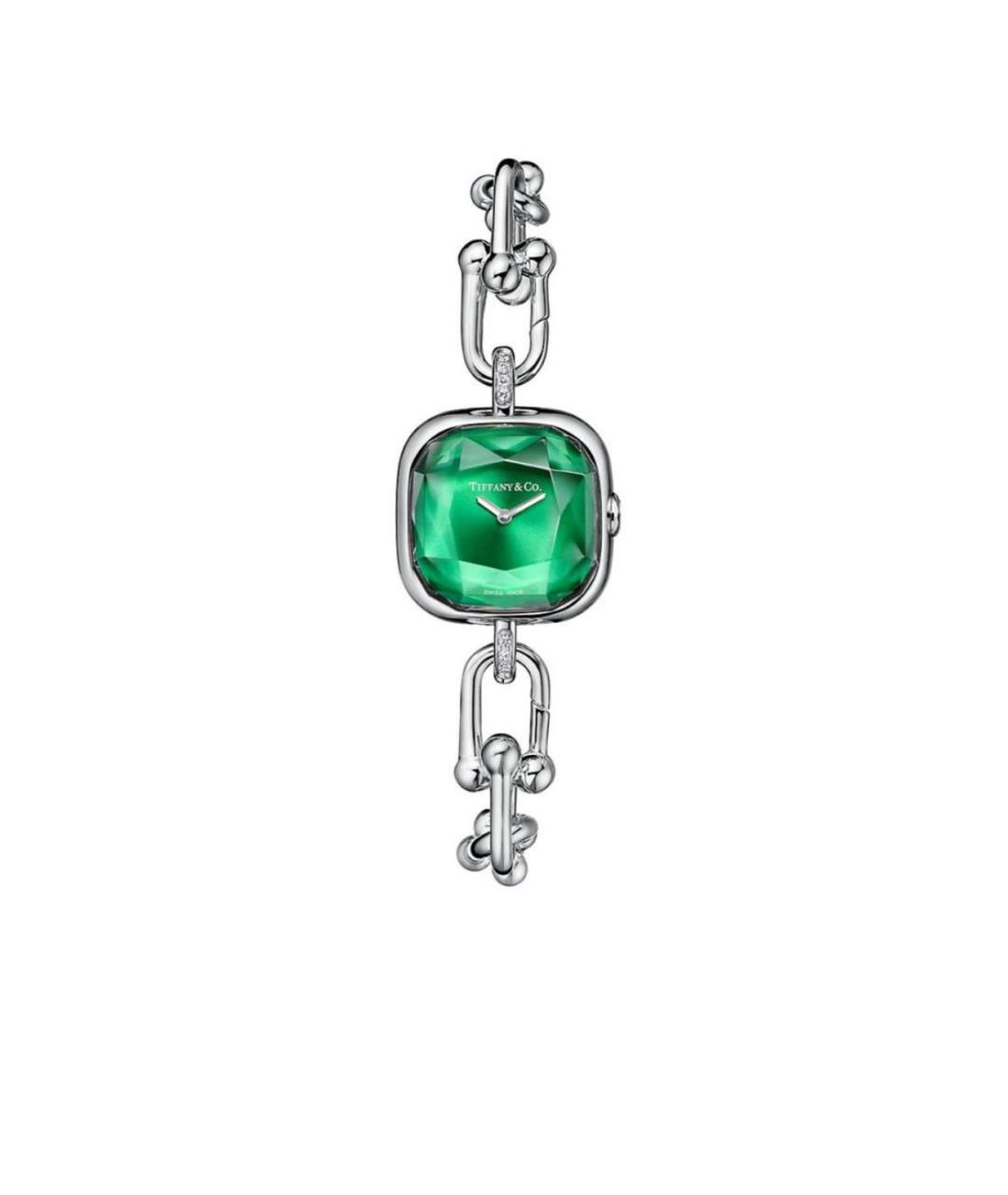 TIFFANY&CO Зеленые серебряные часы, фото 1