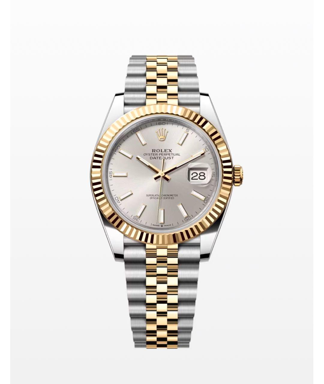 ROLEX Серебряные часы из желтого золота, фото 3