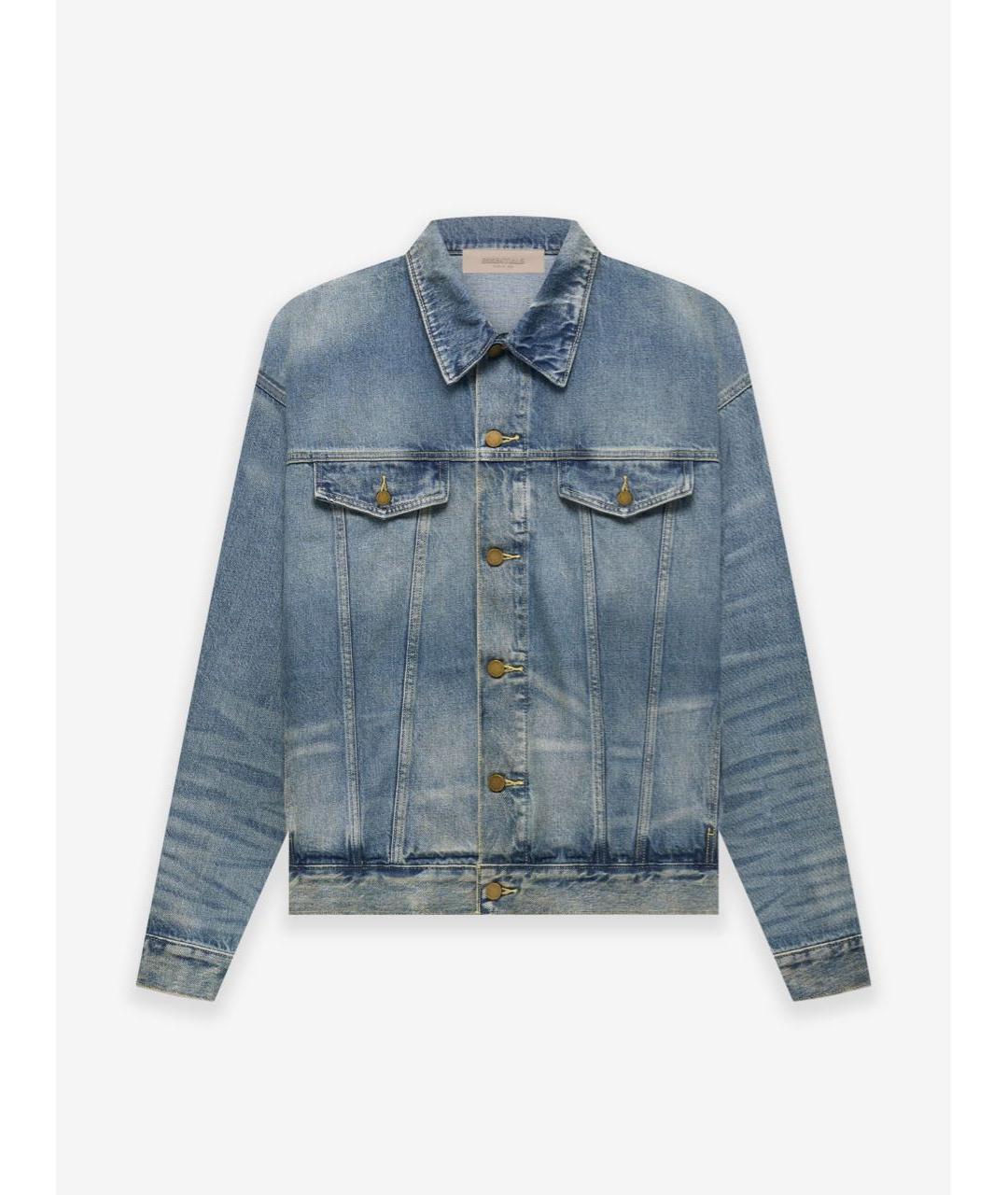 FEAR OF GOD ESSENTIALS Синяя деним куртка, фото 3