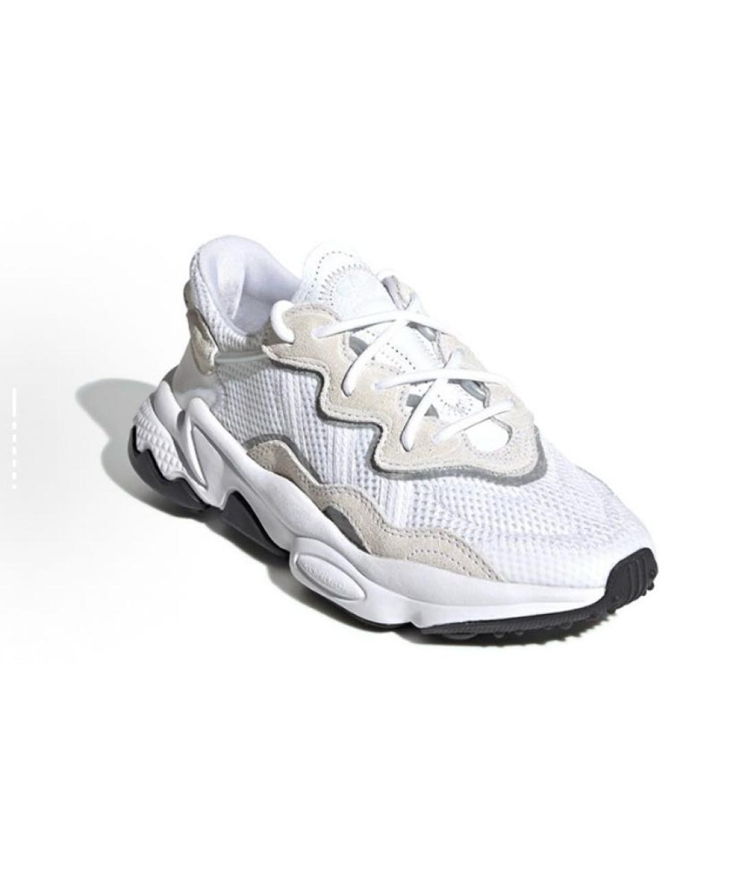 ADIDAS Белые текстильные низкие кроссовки / кеды, фото 3