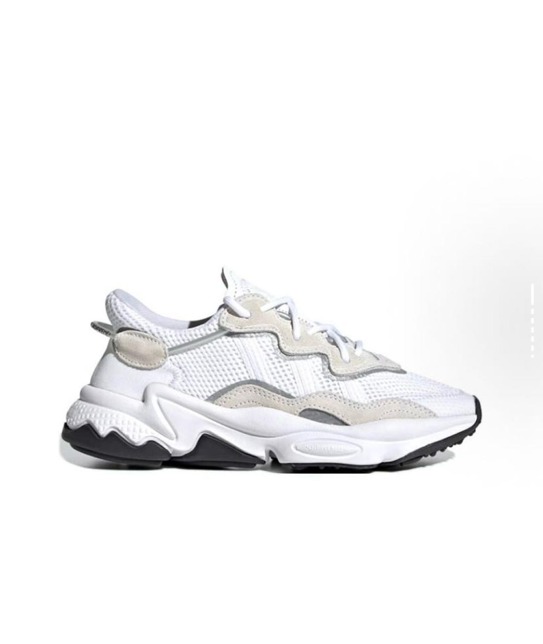 ADIDAS Белые текстильные низкие кроссовки / кеды, фото 7