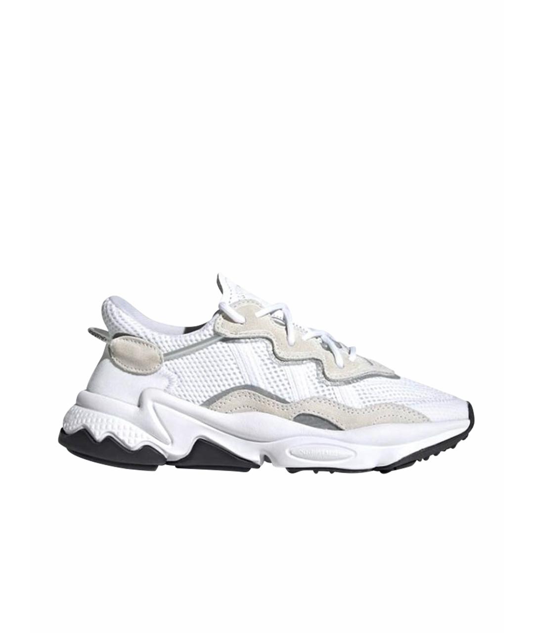 ADIDAS Белые текстильные низкие кроссовки / кеды, фото 1