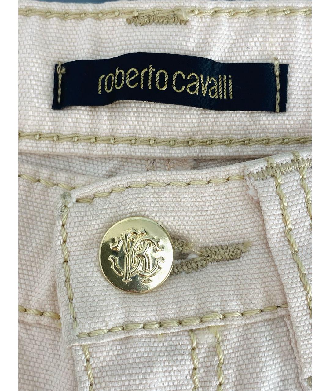 ROBERTO CAVALLI Хлопко-эластановые прямые джинсы, фото 4