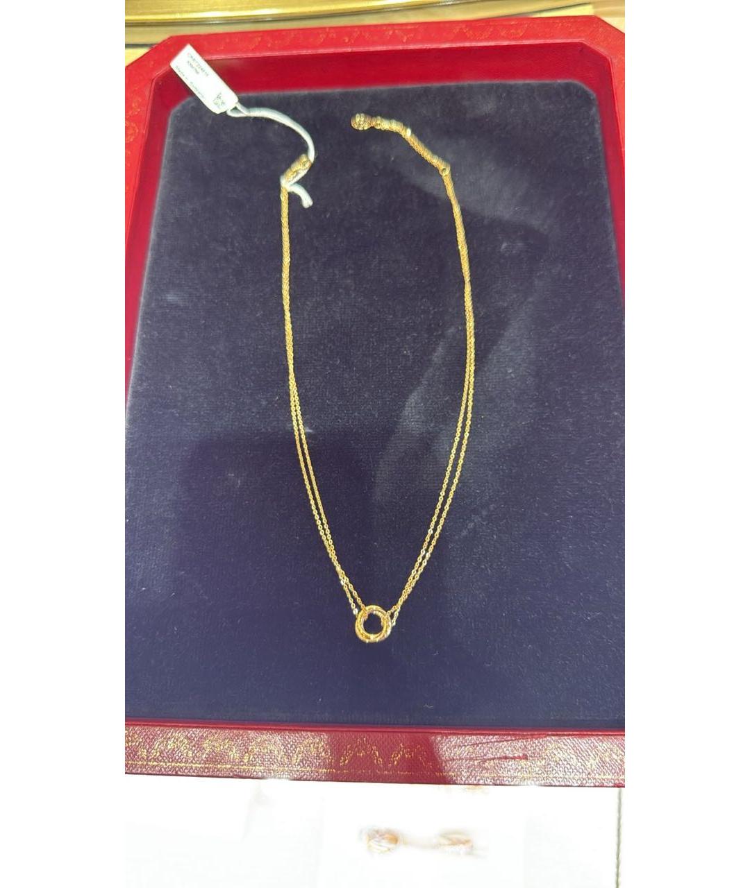 CARTIER Белая подвеска из желтого золота, фото 3