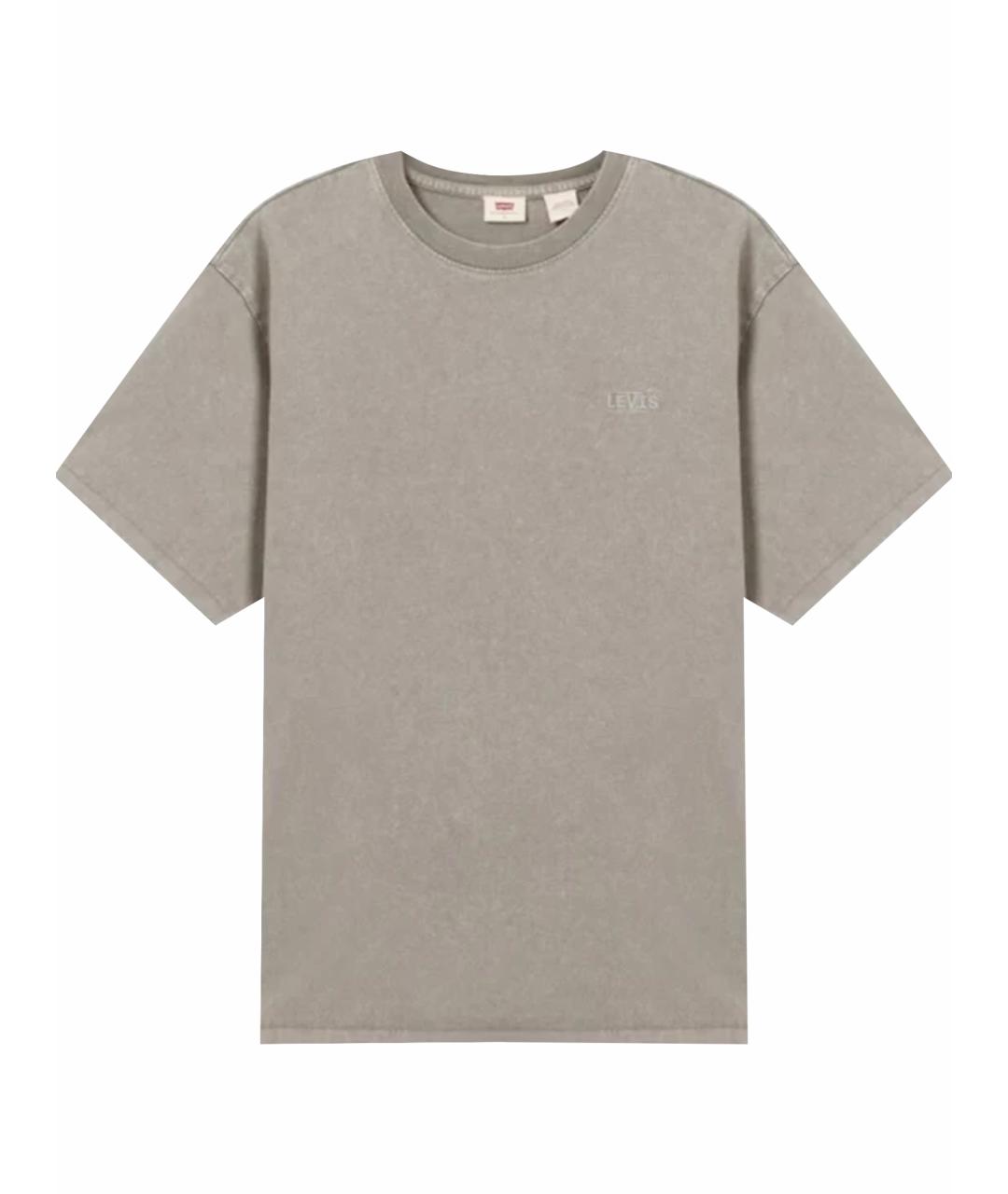LEVI'S Бежевая хлопковая футболка, фото 1
