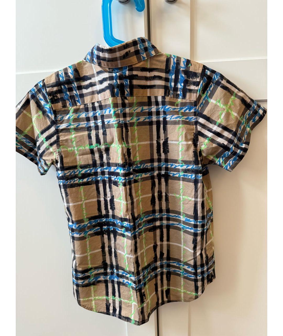 BURBERRY KIDS Мульти хлопковая детская рубашка, фото 2