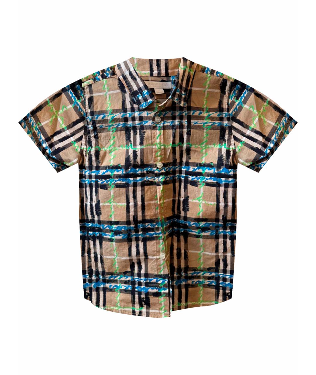BURBERRY KIDS Мульти хлопковая детская рубашка, фото 1