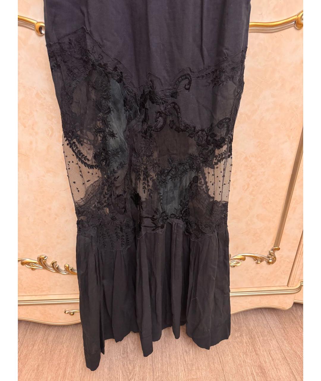ERMANNO SCERVINO Черная юбка макси, фото 4