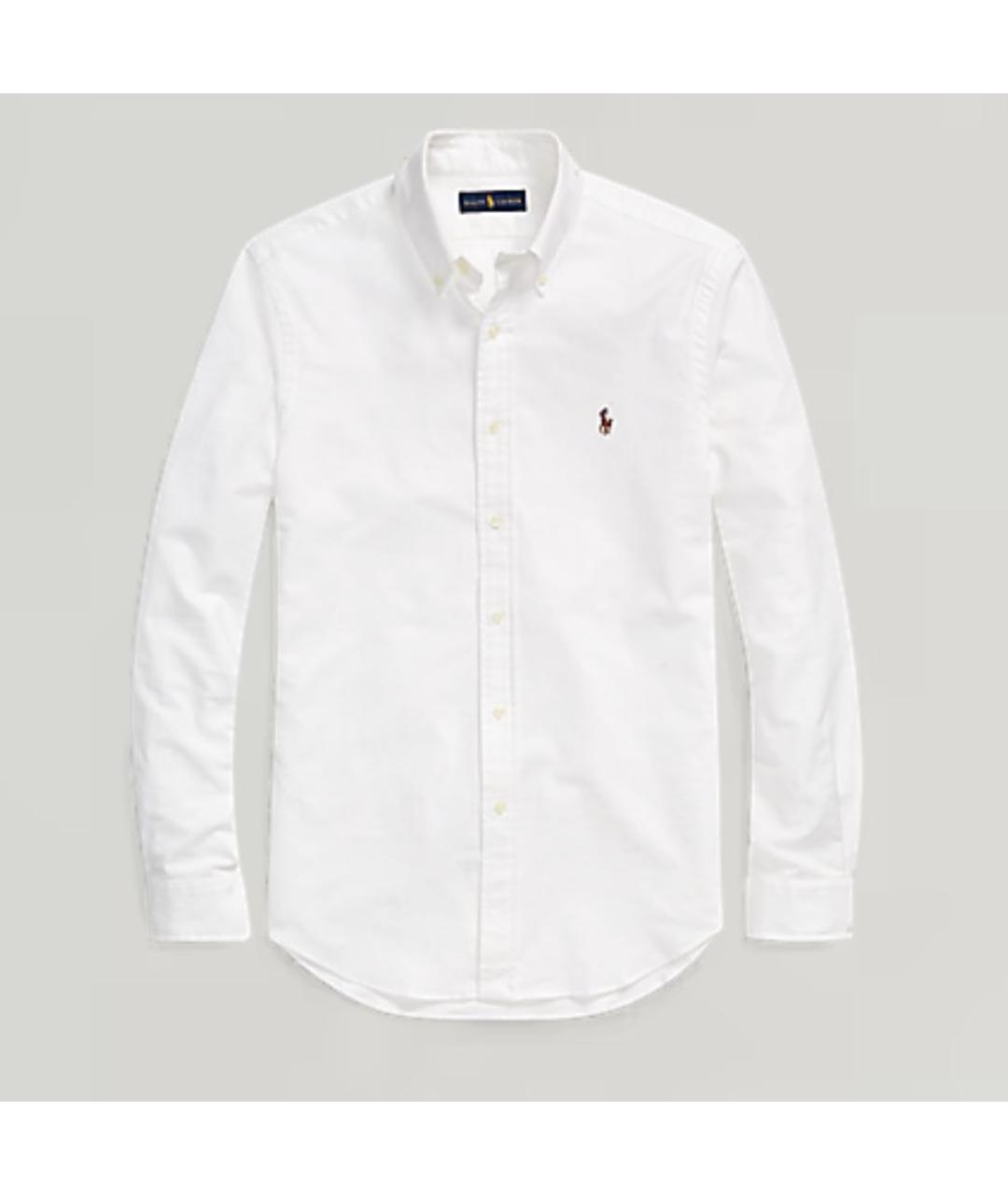 POLO RALPH LAUREN Белая хлопковая классическая рубашка, фото 8