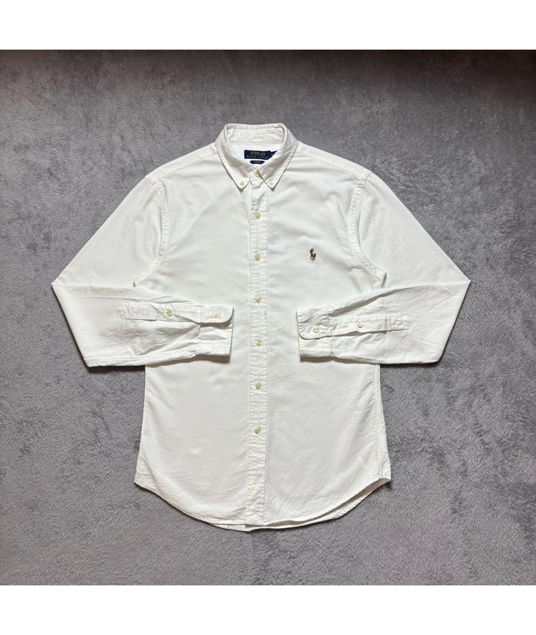 POLO RALPH LAUREN Белая хлопковая классическая рубашка, фото 2