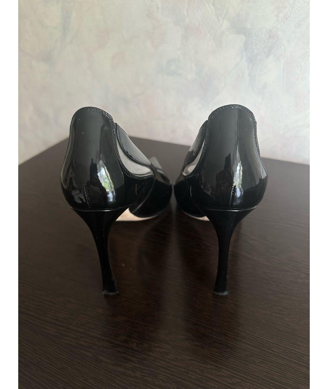 CHRISTIAN DIOR Черные кожаные туфли, фото 4