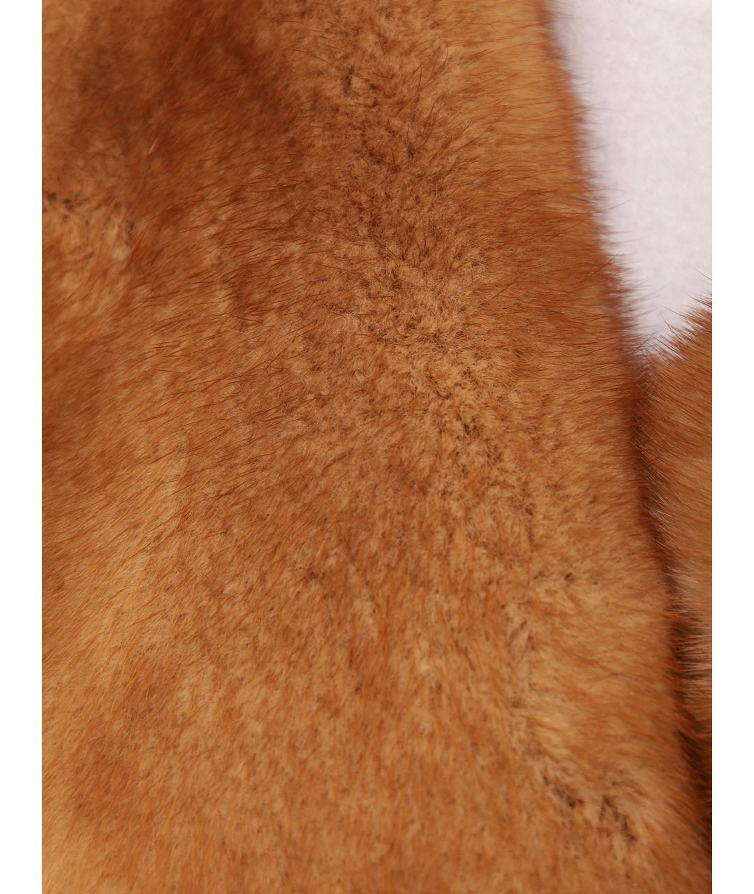 FENDI Коричневая меховая шуба, фото 6