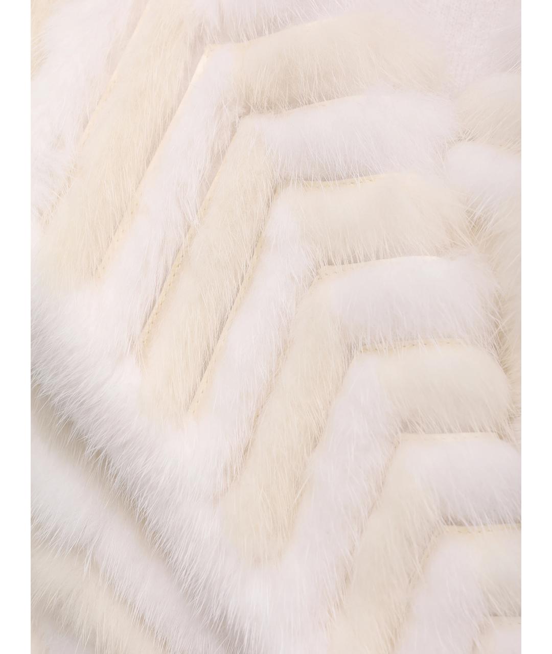 FENDI Бежевая меховая шуба, фото 6