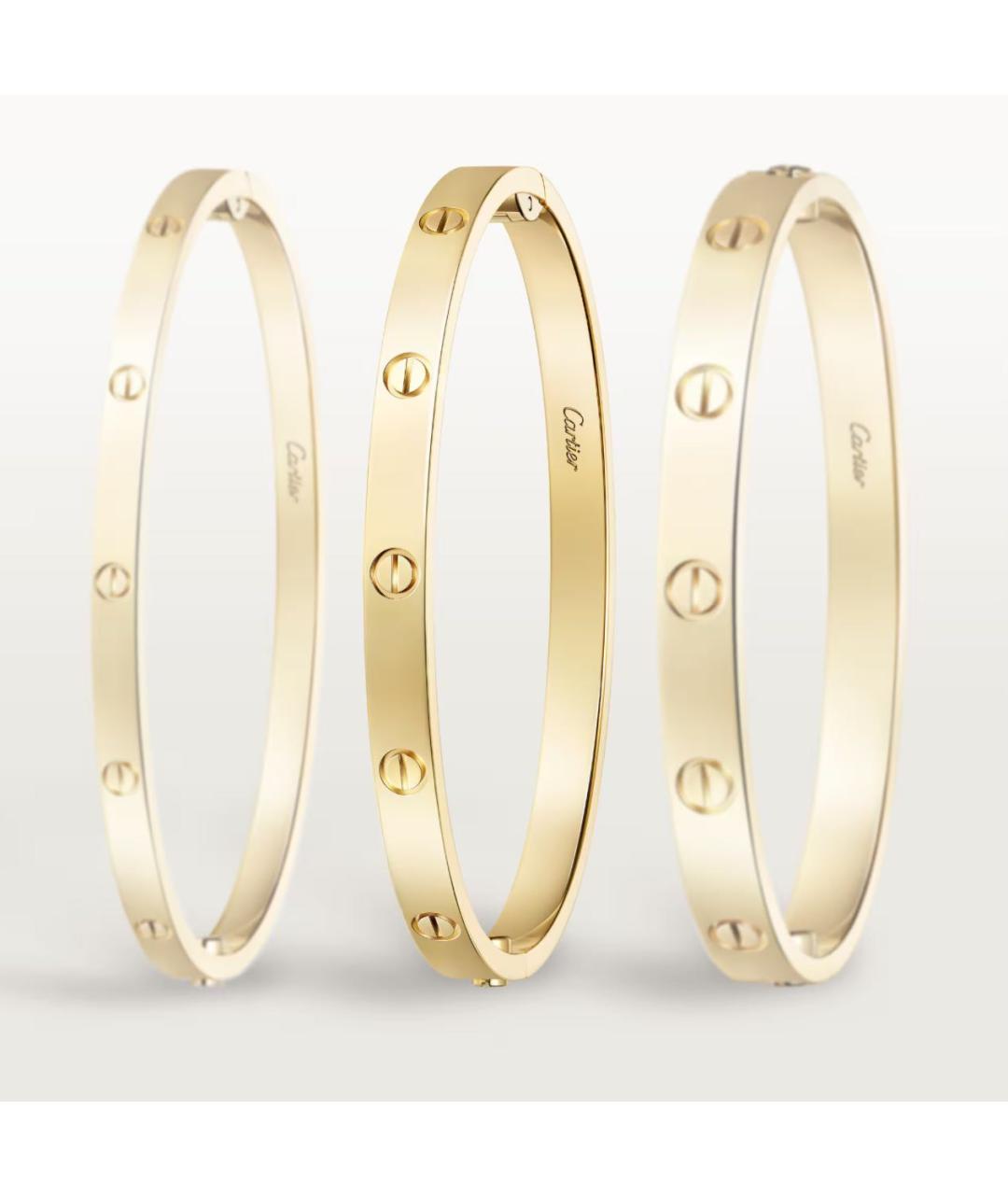 CARTIER Золотой браслет из желтого золота, фото 4