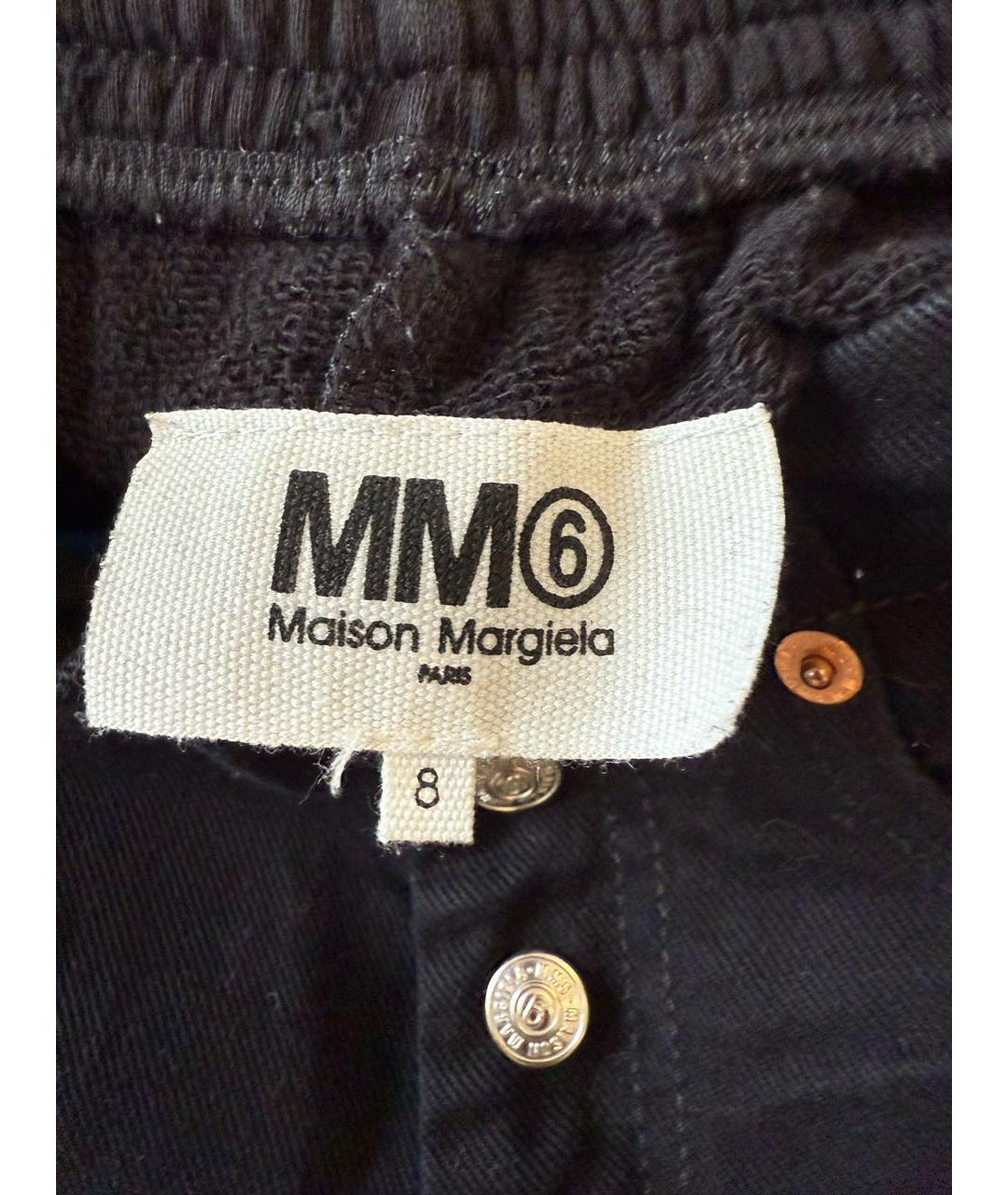 MM6 MAISON MARGIELA Черные хлопковые детские джинсы, фото 5