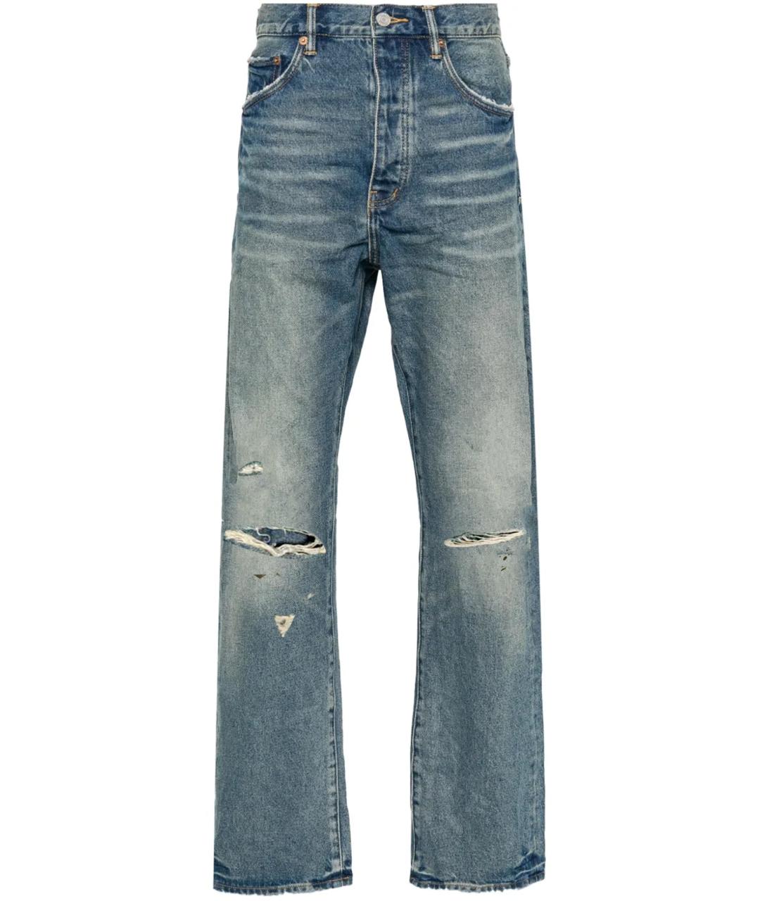 LEVI'S Синие хлопковые прямые джинсы, фото 1