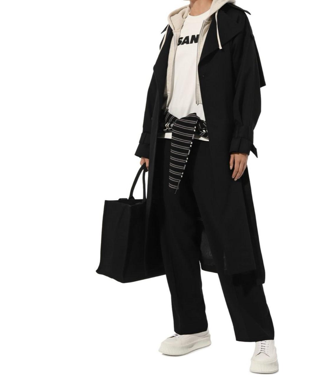 JIL SANDER Белая хлопковая футболка, фото 2