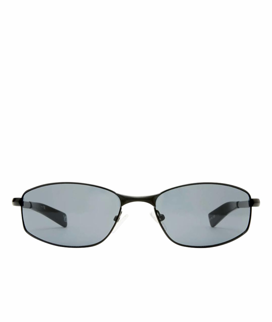 LE SPECS Черные металлические солнцезащитные очки, фото 1