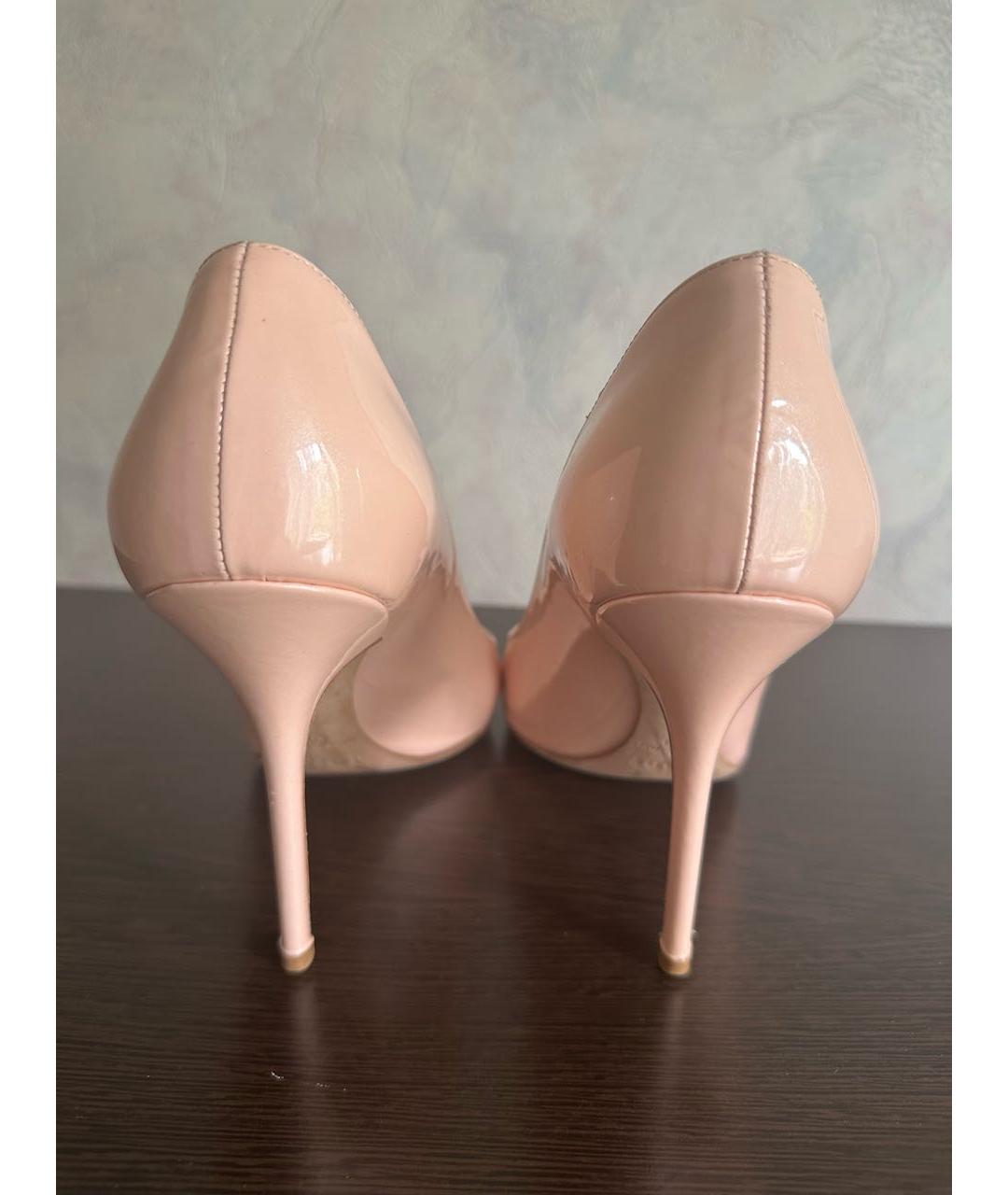 CHRISTIAN DIOR Розовые туфли из лакированной кожи, фото 4