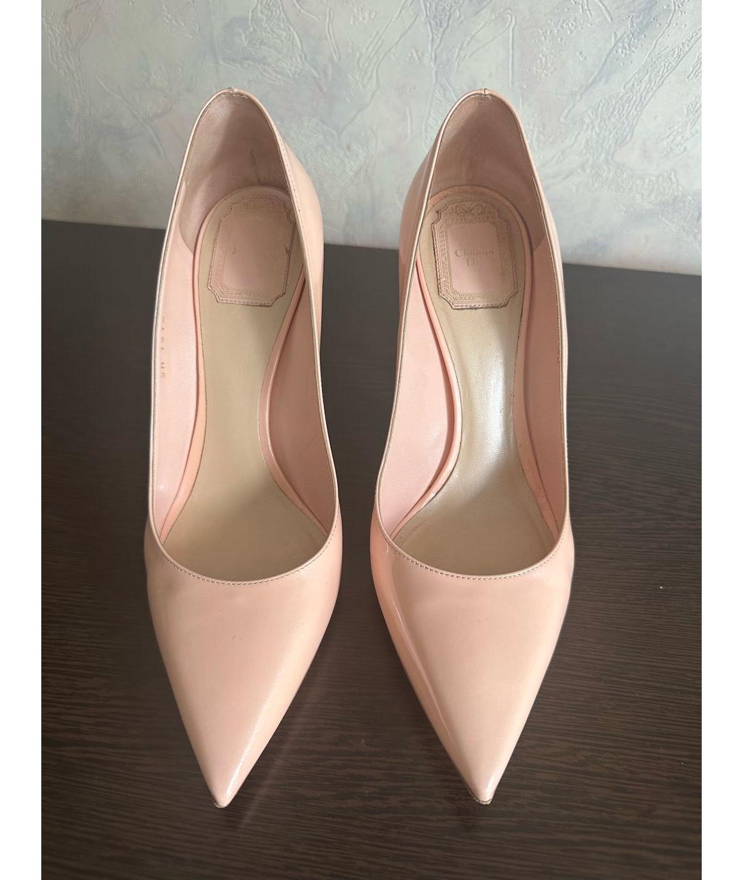 CHRISTIAN DIOR Розовые туфли из лакированной кожи, фото 2