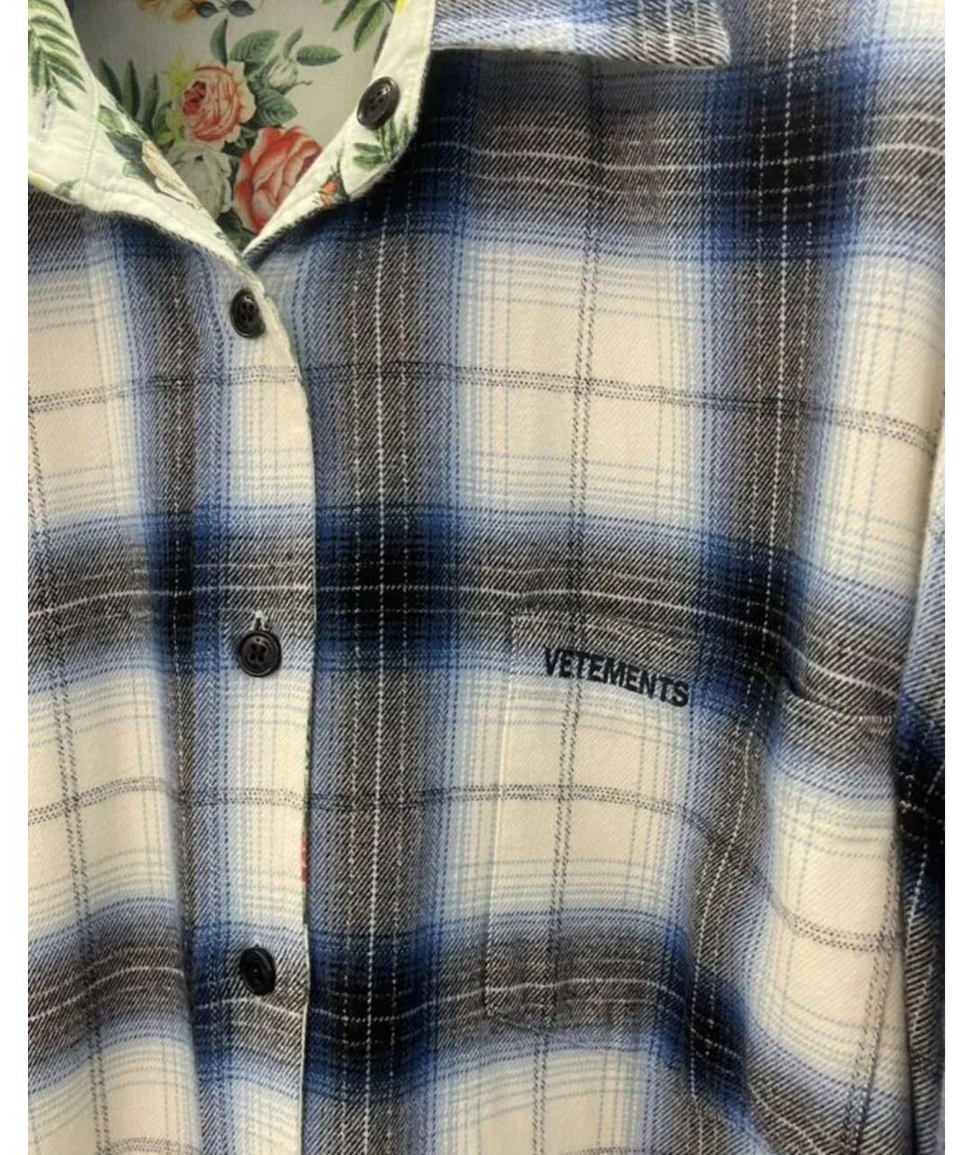 VETEMENTS Мульти хлопковая кэжуал рубашка, фото 6