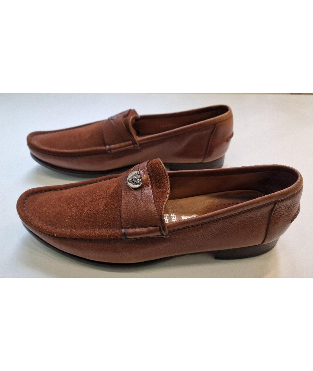 GUCCI Коричневые кожаные лоферы, фото 3