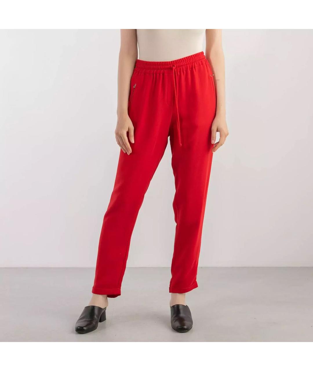 STELLA MCCARTNEY Оранжевое вискозные брюки узкие, фото 8