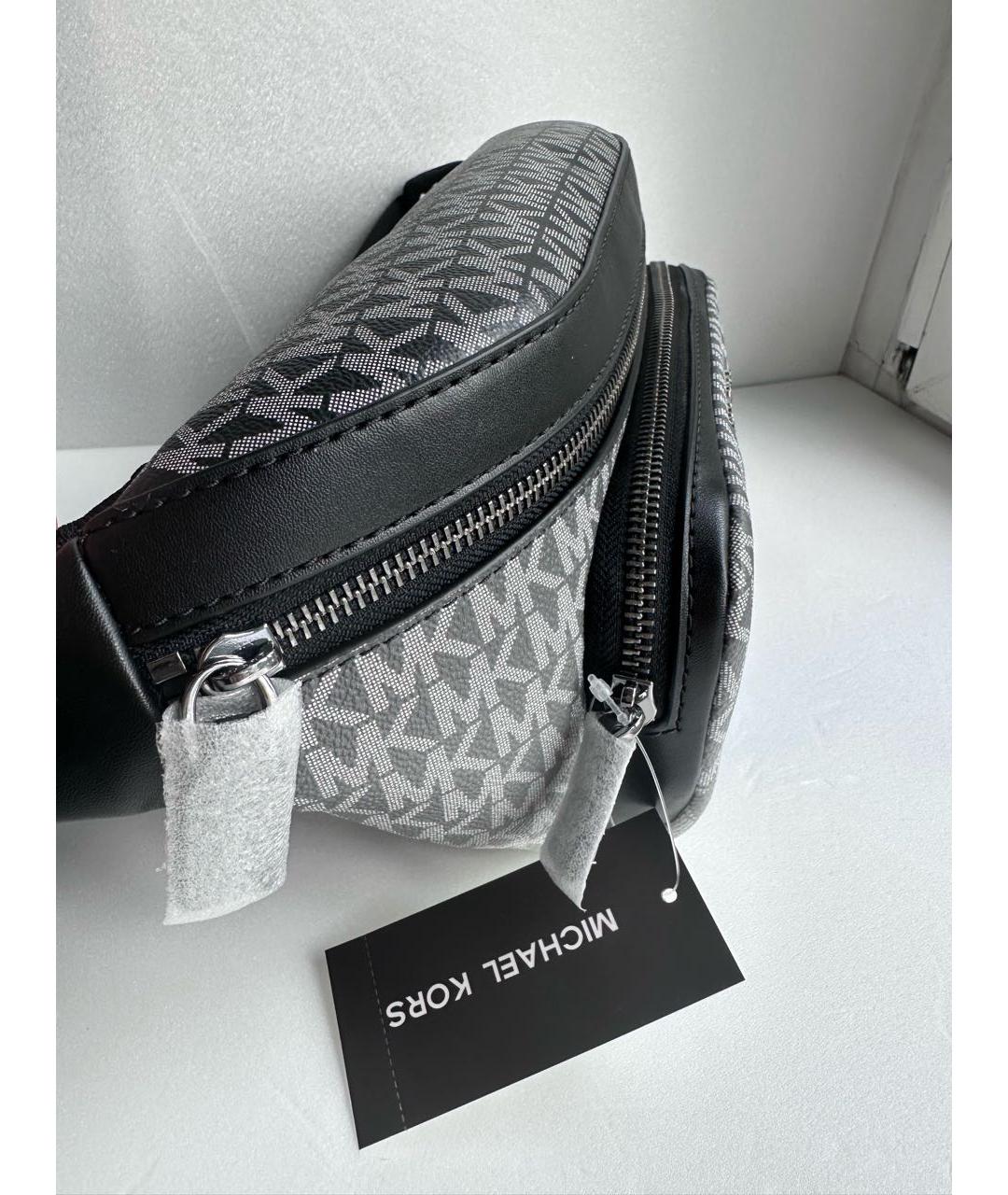 MICHAEL KORS Серая поясная сумка, фото 2