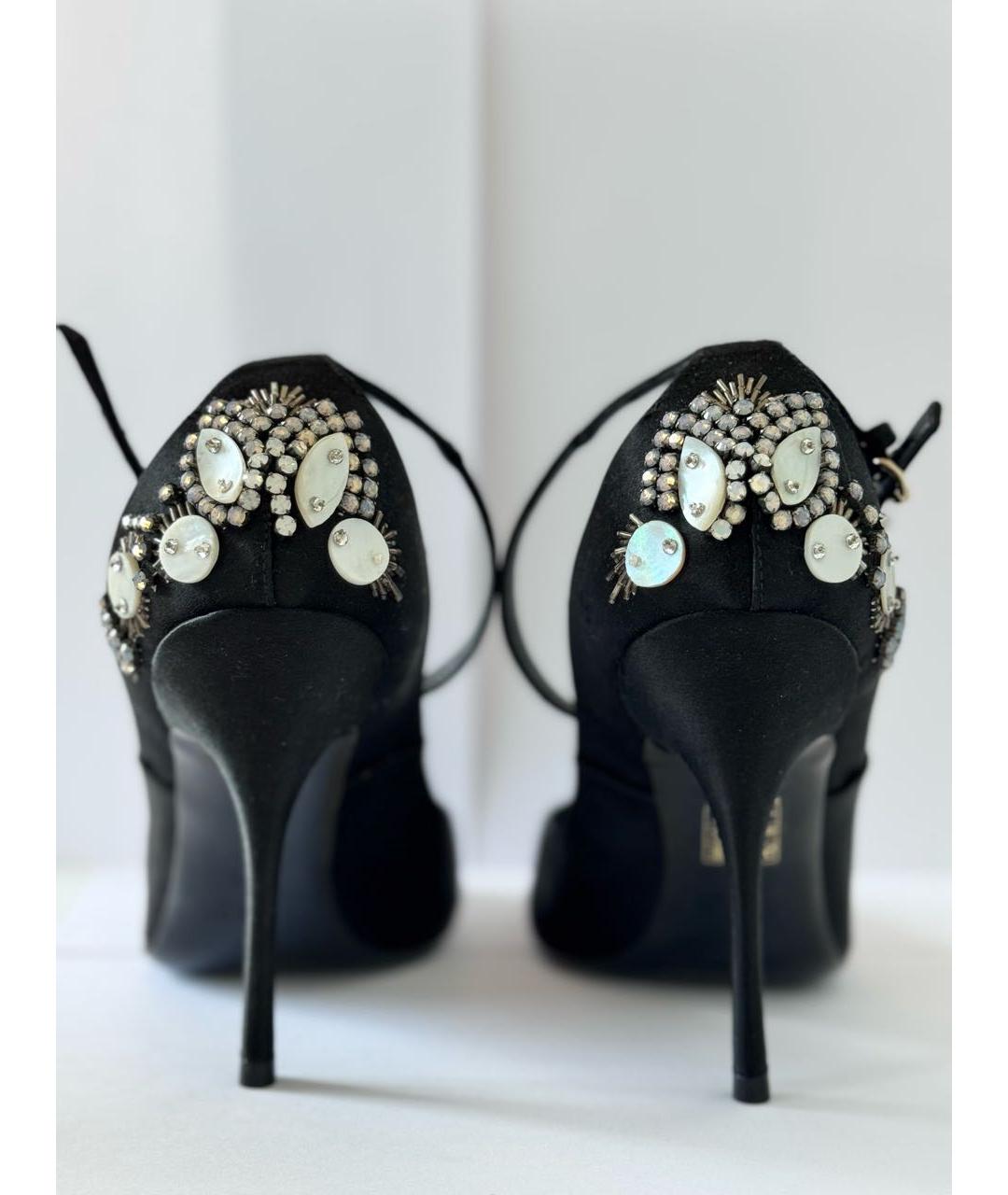 GUCCI Черные текстильные туфли, фото 4