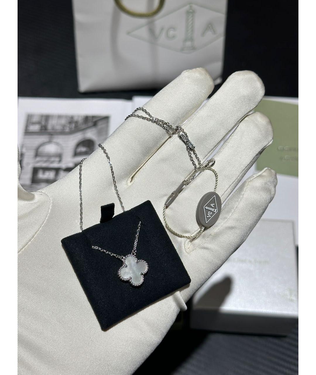 VAN CLEEF & ARPELS Серебряная подвеска из белого золота, фото 4