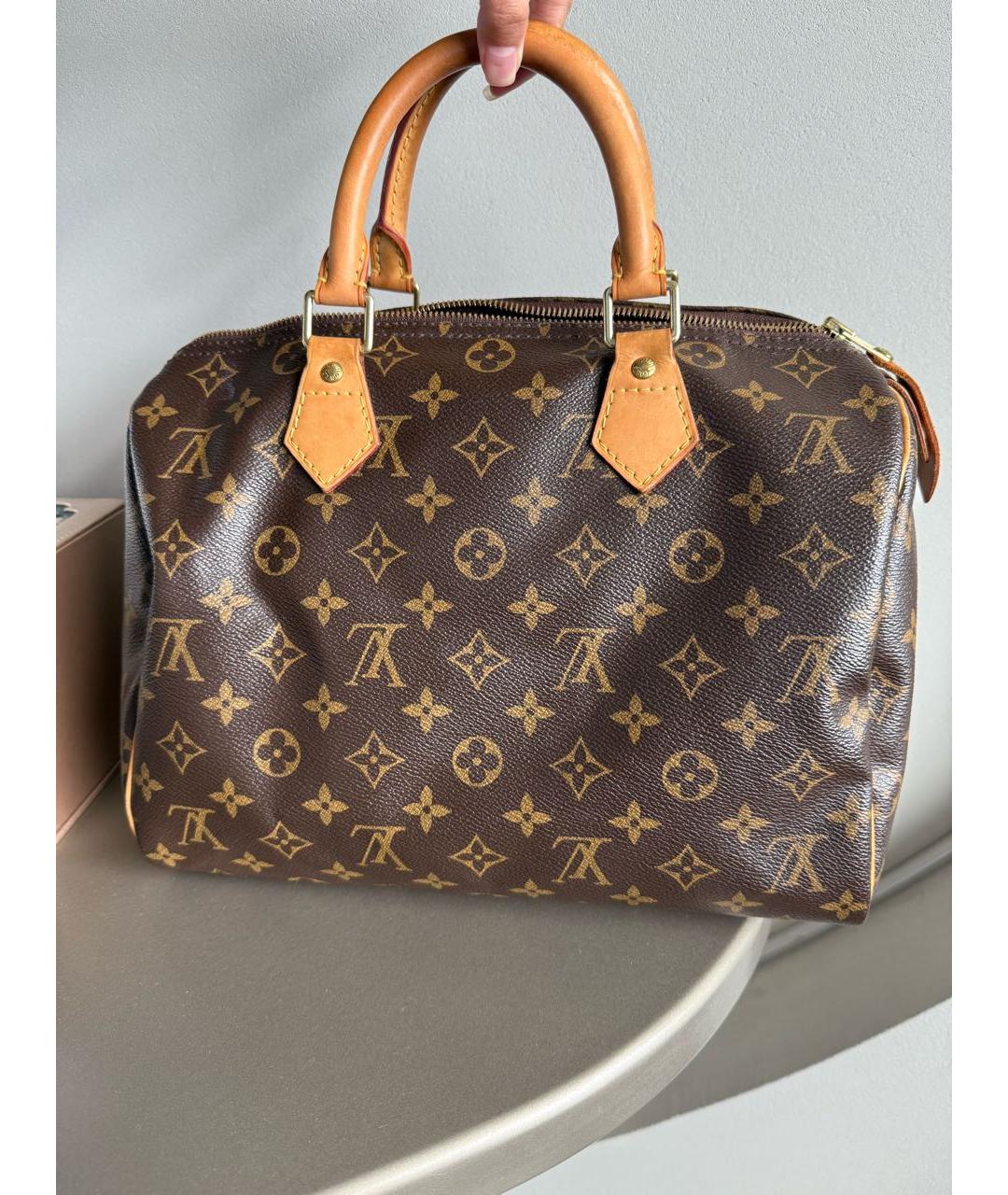 LOUIS VUITTON Коричневая сумка с короткими ручками, фото 8