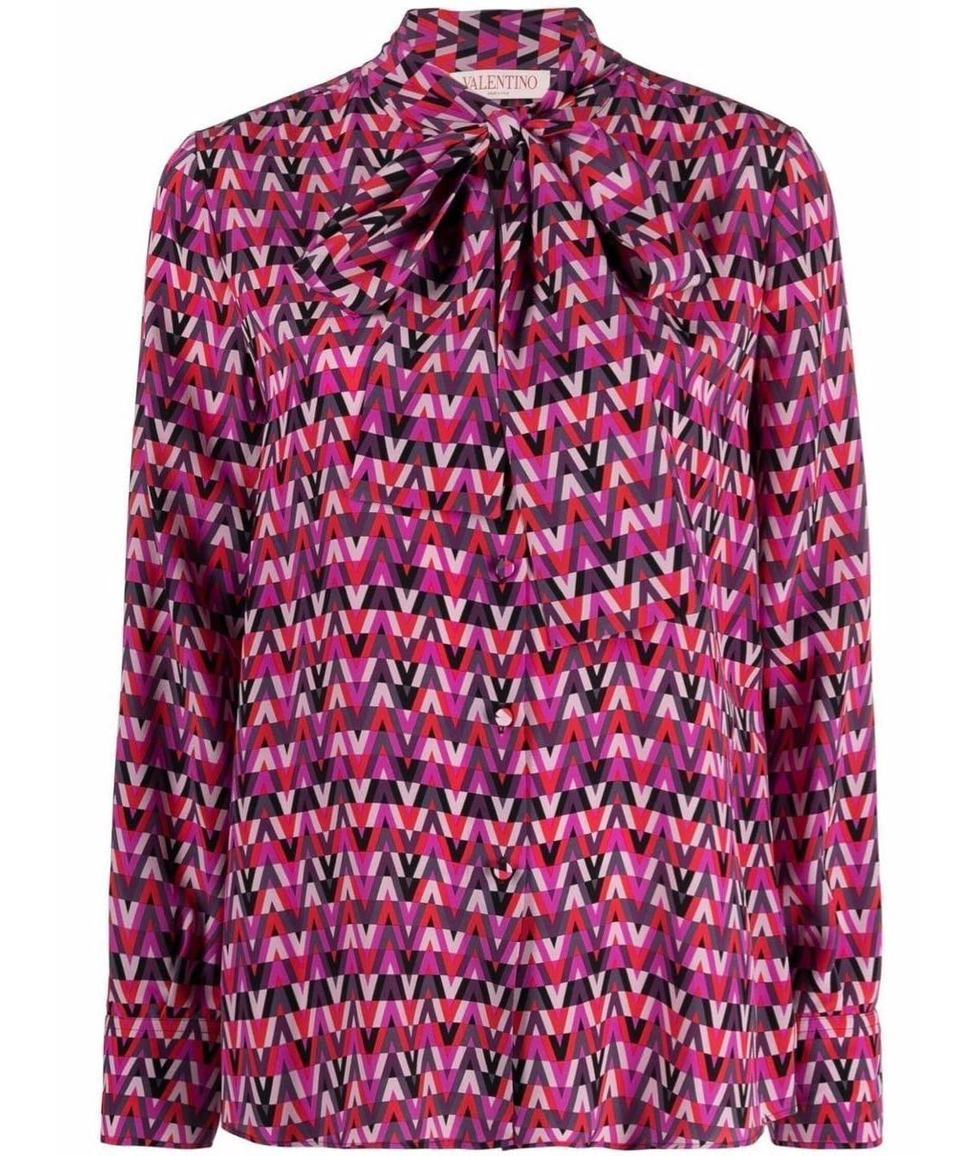 VALENTINO Фиолетовая блузы, фото 1