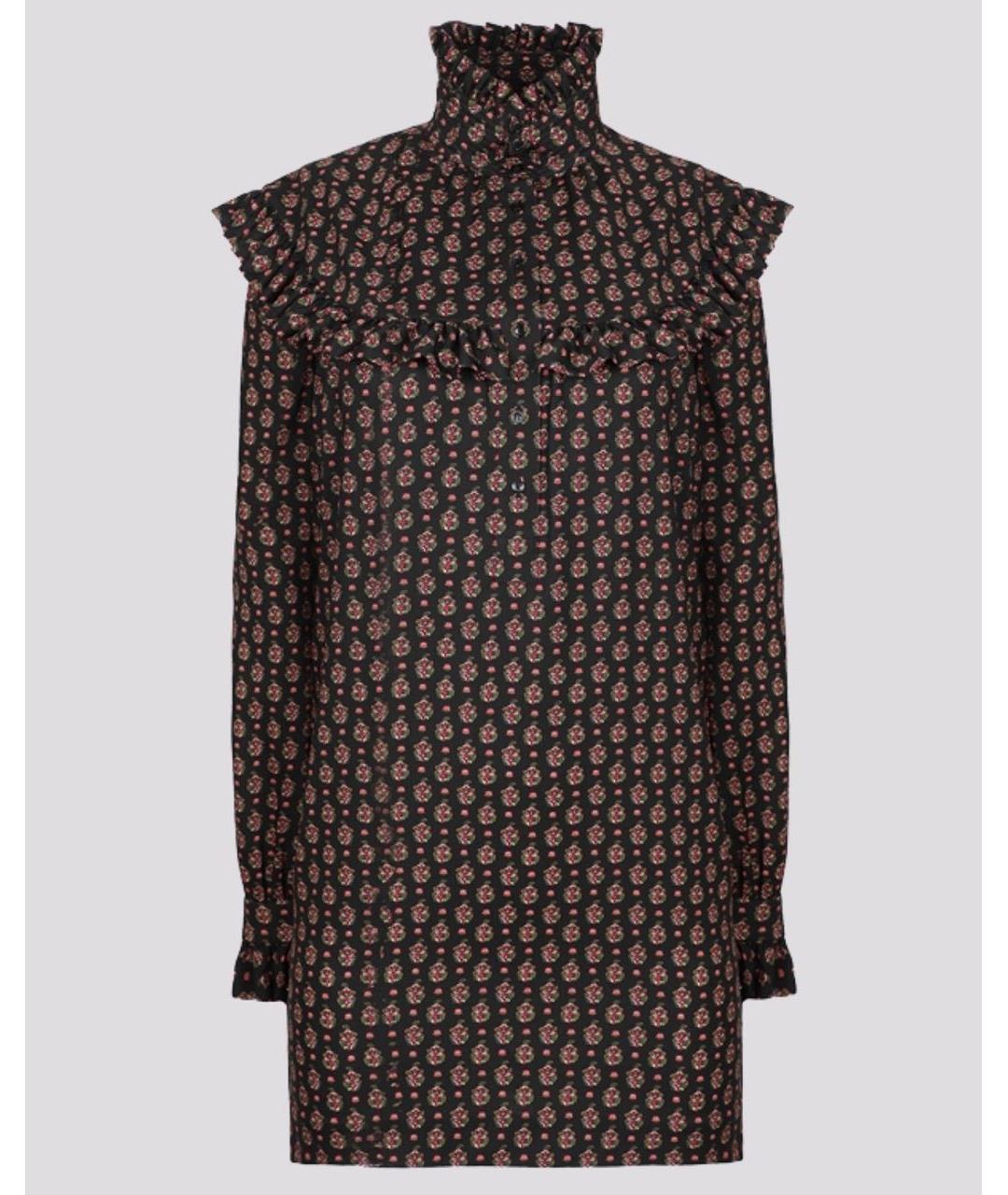 SAINT LAURENT Коричневое шерстяное коктейльное платье, фото 5