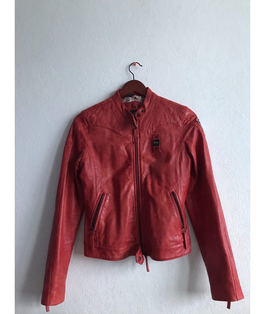 BLAUER Красная кожаная куртка, фото 6