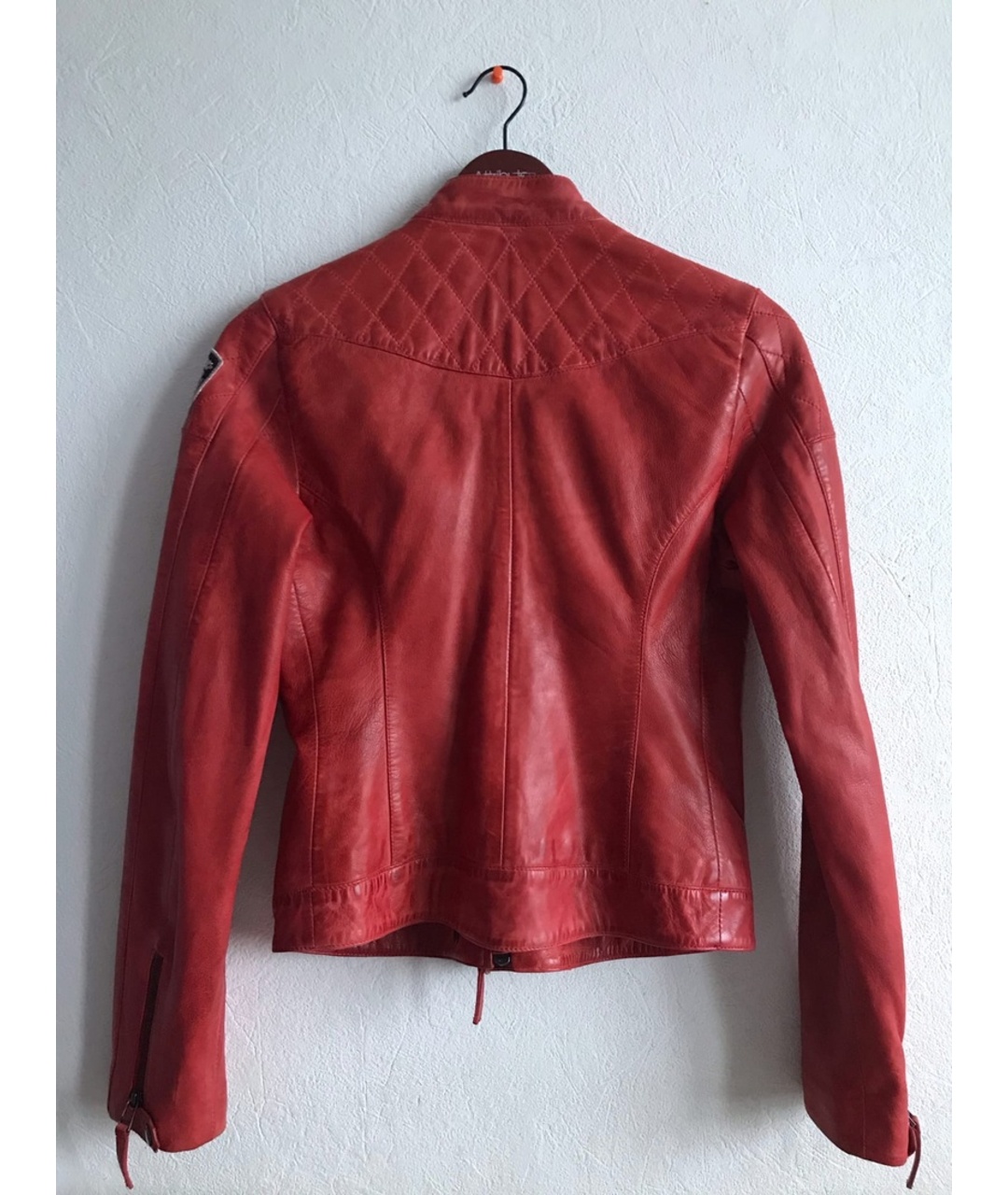 BLAUER Красная кожаная куртка, фото 2