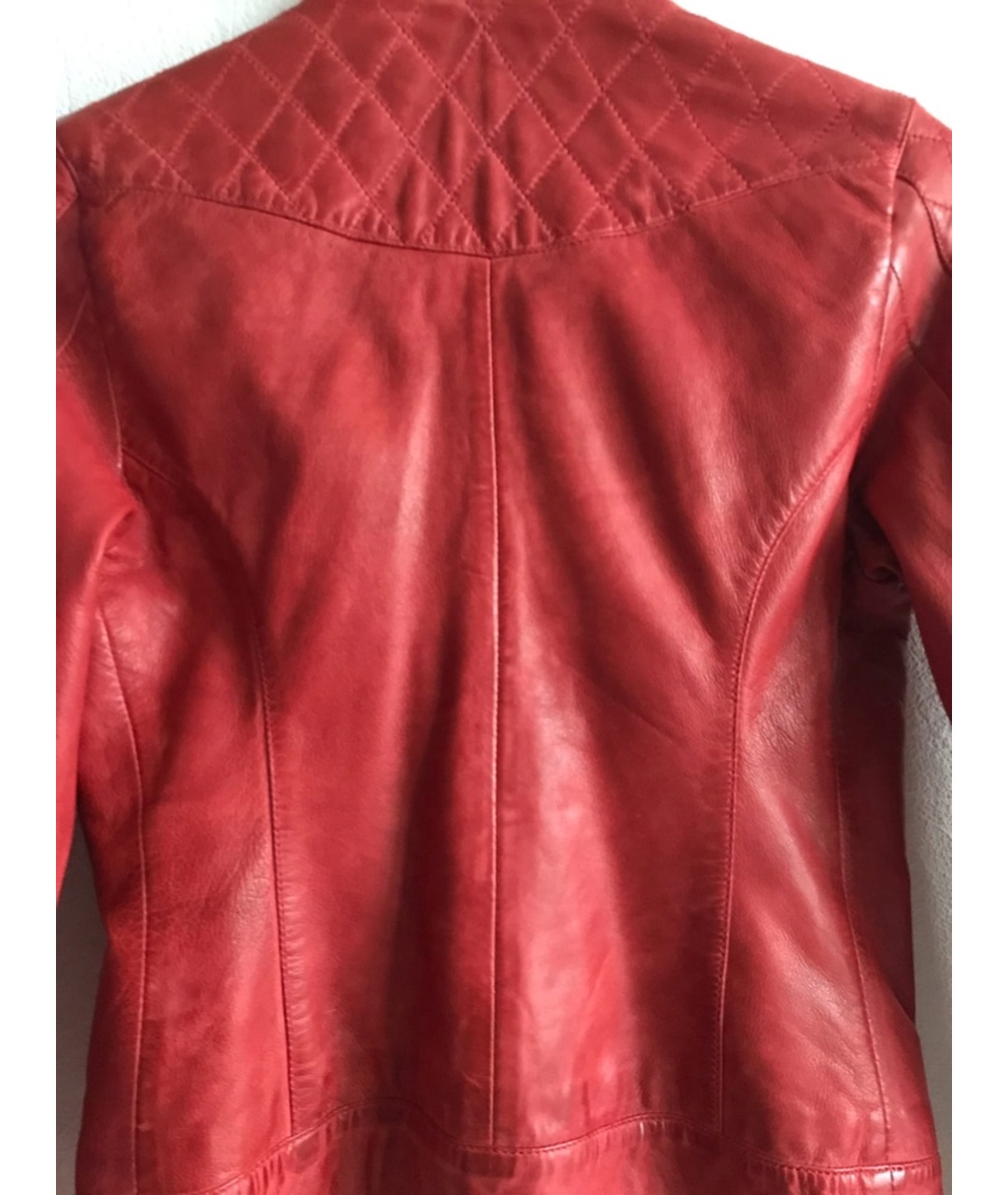 BLAUER Красная кожаная куртка, фото 4