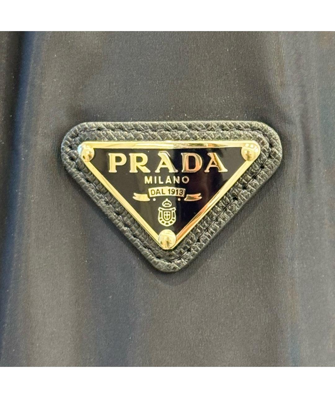 PRADA Темно-синяя полиамидовая куртка, фото 8