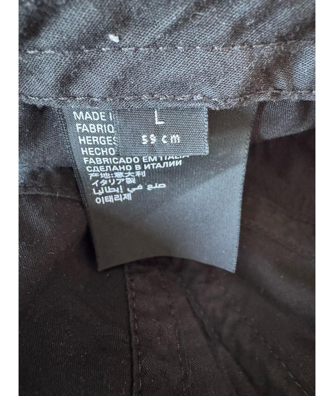 BALENCIAGA Черная хлопковая кепка, фото 4