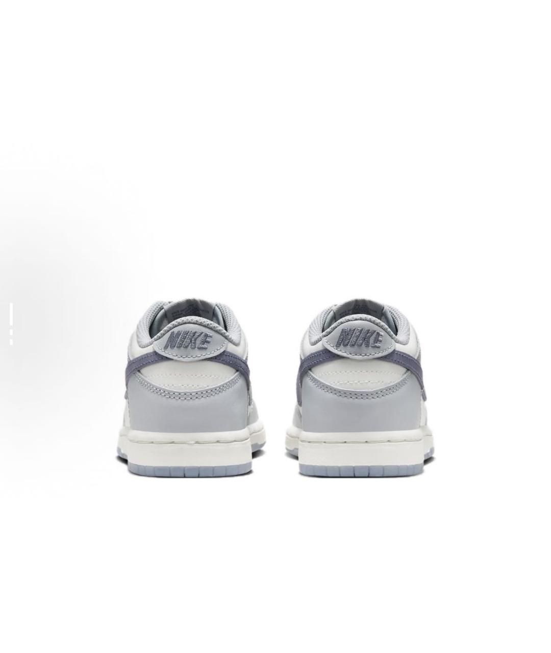 NIKE Серые кожаные низкие кроссовки / кеды, фото 3