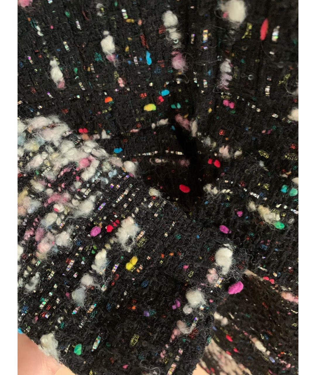 CHANEL Черное шерстяное пальто, фото 5