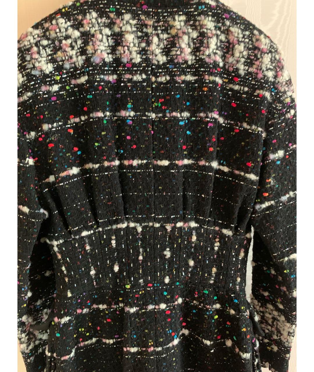 CHANEL Черное шерстяное пальто, фото 7