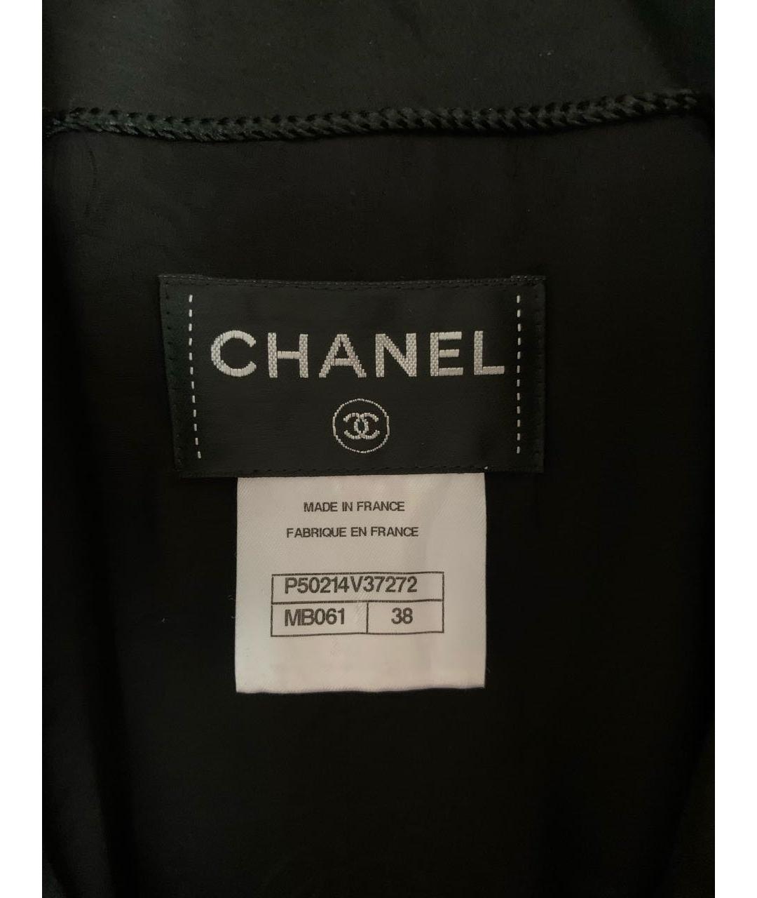 CHANEL Черное шерстяное пальто, фото 3