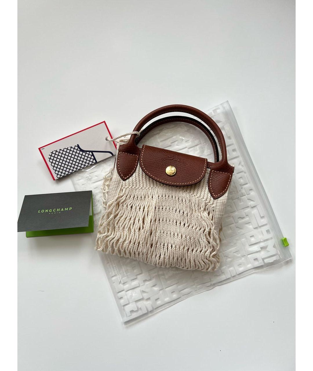 LONGCHAMP Бежевая пляжная сумка, фото 6