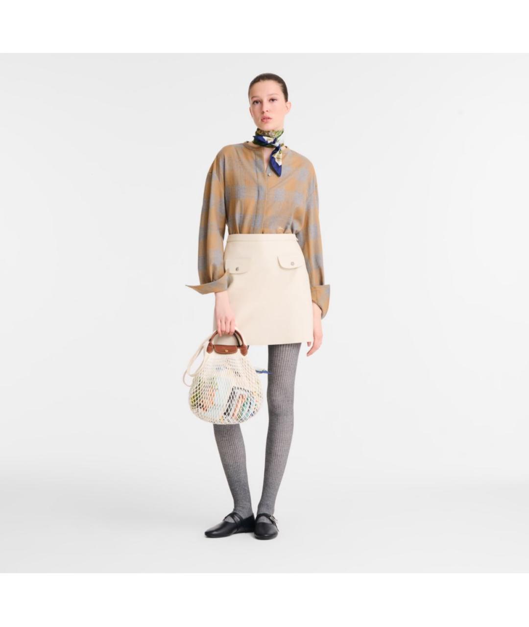 LONGCHAMP Бежевая пляжная сумка, фото 8