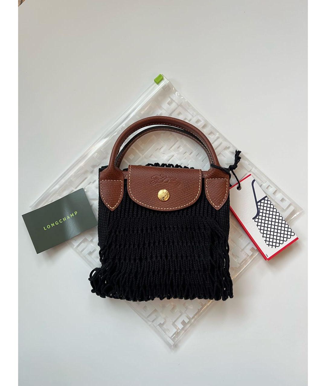 LONGCHAMP Черная пляжная сумка, фото 7