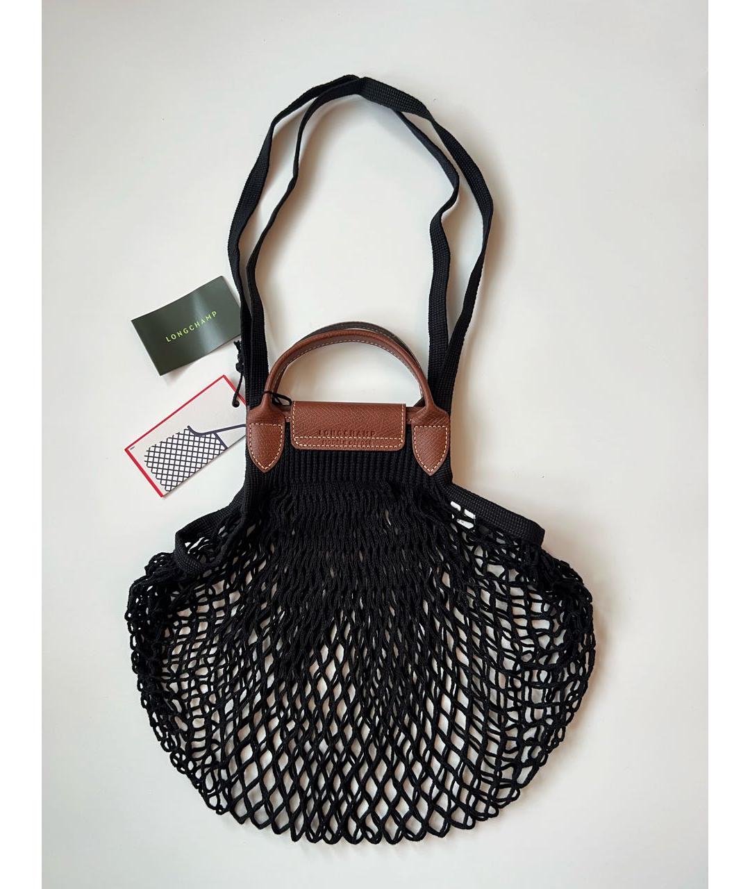 LONGCHAMP Черная пляжная сумка, фото 6