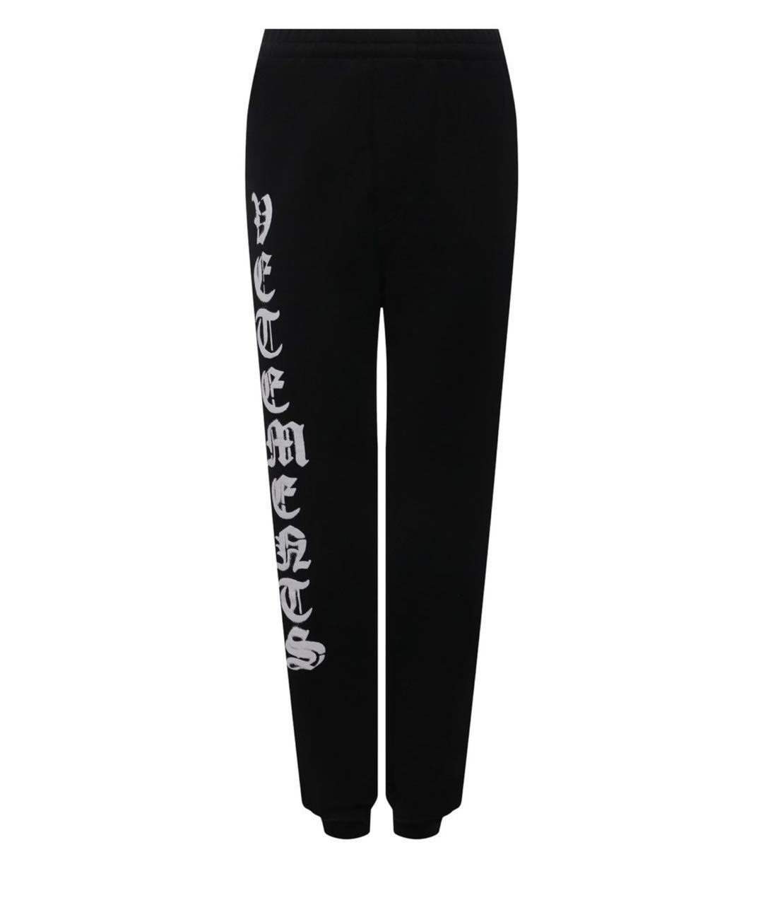 VETEMENTS Черный хлопковый спортивный костюм, фото 1