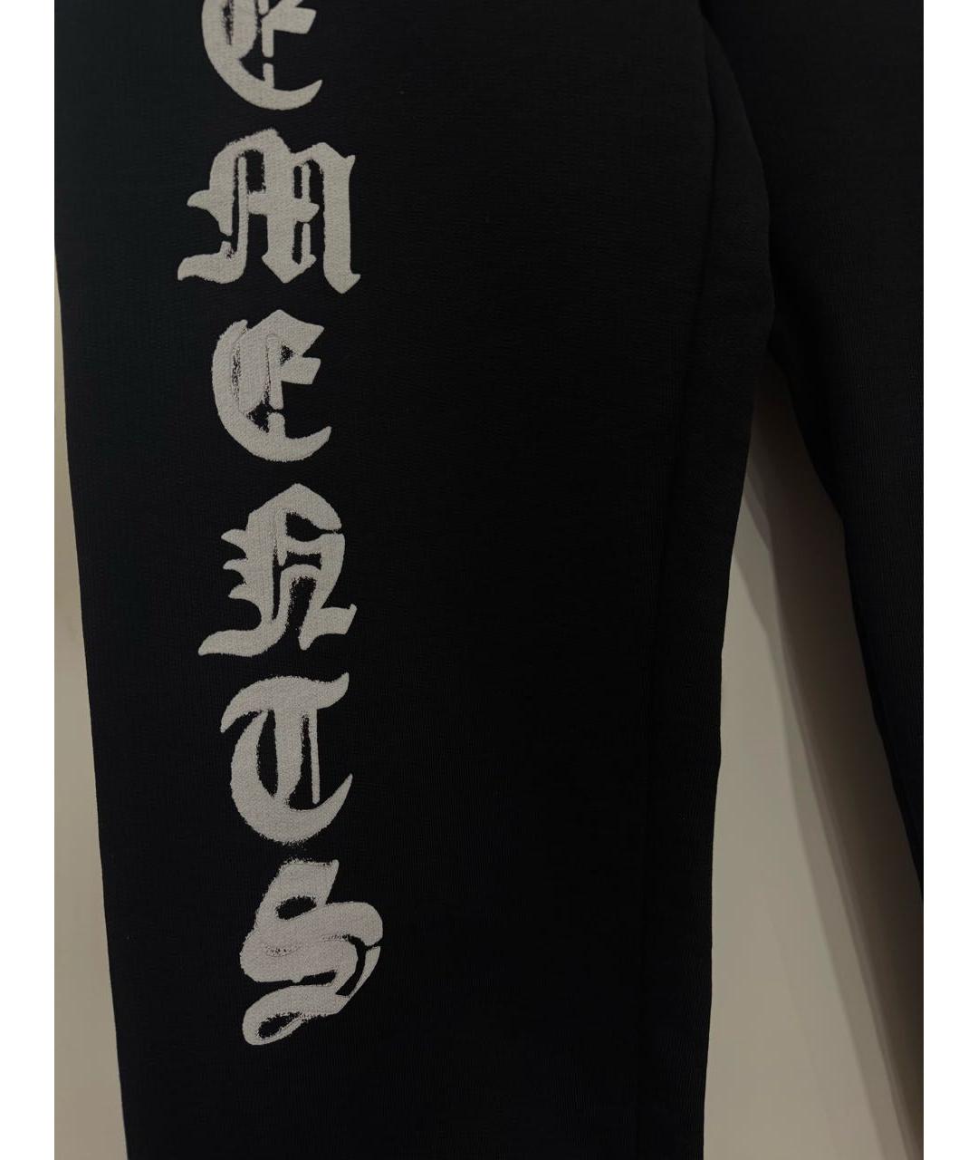 VETEMENTS Черный хлопковый спортивный костюм, фото 3